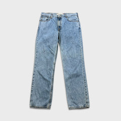 Vintage Y2K Levi's 516 Jeans Mens 36x32 Blue Slim Straight Leg Light Wash Faded Denim Pants