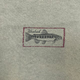 Vintage 90s Woolrich Trout Fishing T Shirt Mens XL Green USA Released Forgotten Tee