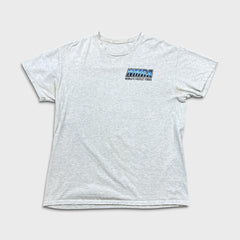 Vintage NMRA Ford Mustang T Shirt Mens Small Gray NASCAR Y2K Racing Tee