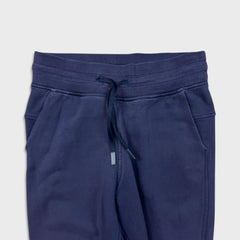 Lululemon Warm Down Jogger 28" Womens Size 4 Blue Taper Leg Mid Rise Sweatpants