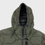 Moose Knuckles Heavy Jacket Mens Large Green Puffer Down Full Zip Coat