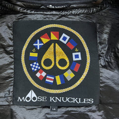 Moose Knuckles Heavy Jacket Mens Large Green Puffer Down Full Zip Coat