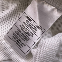 Vintage Y2K Nike Sportswear Jacket Mens Small White Swoosh Full Zip Windbreaker