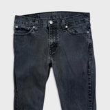 Levi's 511 Jeans Mens 30x30 Black Slim Fit Mid Rise Dark Wash Stretch Denim Pants