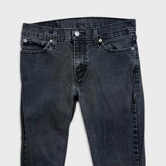 Levi's 511 Jeans Mens 30x30 Black Slim Fit Mid Rise Dark Wash Stretch Denim Pants