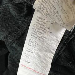 Kappa Track Pants Mens Medium Black Side Tape Athletic Taper Leg Gym Jogger