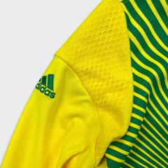 2010 Adidas Brazil Track Jacket Mens Medium Yellow South Africa FIFA World Cup
