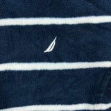 Nautica Fleece Mens XS Blue Full Zip Nature Outdoor Striped Jacket