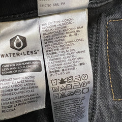 Levi's 512 Jeans Mens 31x26 Black Slim Taper Leg Dark Wash Mid Rise Stretch Denim Pants