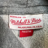 Mitchell & Ness Toronto Raptors Hoodie Mens XL Gray Classic Logo NBA Basketball Sweater