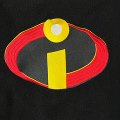 Vintage 2004 Disney The Incredibles Jacket Mens XL Black Movie Promo Varsity Bomber