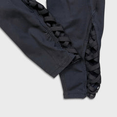Lululemon Pants Womens Large Black Crisscross Lattice Yoga Pilates Leggings