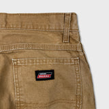 Dickies Pants Mens 28x32 Beige Straight Leg Faded Hammer Loop Canvas Workwear