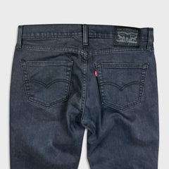 Levi's 511 Jeans Mens 33x32 Gray Slim Fit Dark Wash Stretch Mid Rise Denim Pants