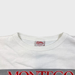 Vintage 90s Montego Rum Sweatshirt Mens Large White Short Sleeve Pullover
