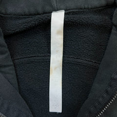 Lululemon Scuba Hoodie Womens Size 6 Black Light Cotton Fleece Full Zip