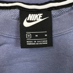 Nike Sportswear Sweatshirt Mens Medium Purple Swoosh Pullover Crewneck