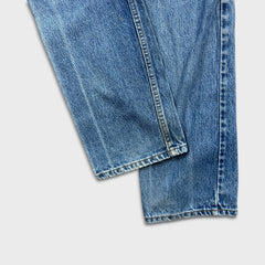 Vintage 90s Levi's 619 Jeans Mens 32x32 Orange Tab Light Wash Slim Straight