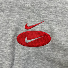Nike Sportswear Hoodie Mens XL Gray Swoosh Pullover Hooded Sweater