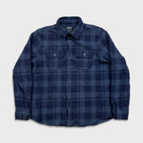 A.P.C. Shirt Mens Small Blue Rue Madame Paris Wool Plaid Check Flannel Button Up