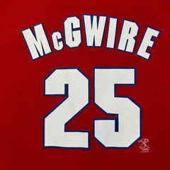 Vintage Y2K Mark McGwire #25 St Louis Cardinals Jersey Mens Medium Red MLB Baseball