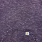 Carhartt Hoodie Mens XL Purple Loose Fit Workwear Spell Out Hooded Sweater