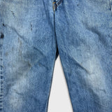 Levi's 550 Jeans Mens 30x27 Blue Relaxed Fit Straight Leg Light Wash Baggy Denim Pants