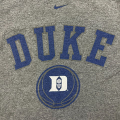 Nike Sportswear Duke University T Shirt Mens Medium Gray Center Swoosh NCAA Tee