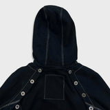 Lululemon Scuba Hoodie Womens Size 8 Black Detachable Sleeves Hooded Sweater