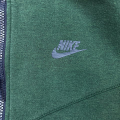 Nike Tech Fleece Hoodie Mens XL Green Sportswear Full Zip Hooded Sweater