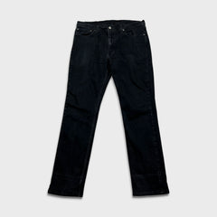 Levi's 511 Jeans Mens 36x32 Black Slim Fit Mid Rise Dark Wash Stretch Denim Pants