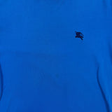 Burberry Brit T Shirt Mens Medium Blue Equestrian Knight Logo Casual Tee