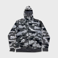 Nike Sportswear Hoodie Mens Medium Camo Swoosh Full Zip Hooded Sweater