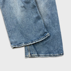 Levi's x Deepika Padukone Jeans Women 28x27 Blue Flare Leg Medium Wash Denim Pants