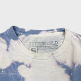 Travis Scott No Bystanders T Shirt Mens Small Blue Tie Dye Astroworld Tour Tee