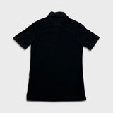 Burberry Brit Polo Shirt Mens XS Black Nova Check Tartan Preppy Tee