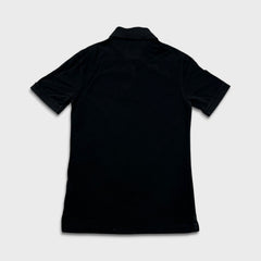 Burberry Brit Polo Shirt Mens XS Black Nova Check Tartan Preppy Tee
