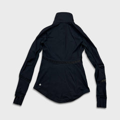 Lululemon Run Reflect Pullover Womens Size 6 Black 1/2 Zip Track Suit Top Jacket