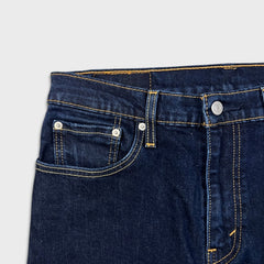 Levi's 512 Jeans Mens 33x32 Blue Slim Taper Leg Dark Wash Mid Rise Stretch Denim Pants