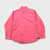 Polo Ralph Lauren Shirt Mens Large Pink Pony Casual Button Up