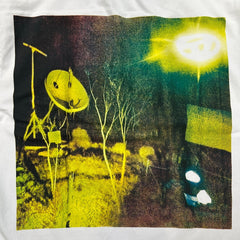 Diesel T Shirt Mens Medium White Grunge Short Sleeve Graphic Tee