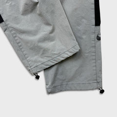 Nike Sportswear Track Pants Mens 2XL Gray Swoosh Side Tape Standard Fit Athletic