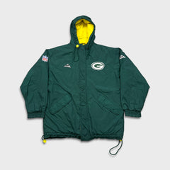 Vintage 90s Apex One Pro Line Green Bay Packers Jacket Mens Large Green NFL Football Coat