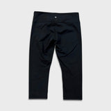 Lululemon Wunder Under Crop Mid-Rise Womens Size 10 Black Yoga Pilates Leggings