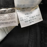 Levi's 512 Jeans Men 30x30 Black Slim Taper Leg Dark Wash Mid Rise Stretch Denim Pants