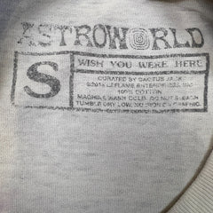 Travis Scott No Bystanders T Shirt Mens Small Blue Tie Dye Astroworld Tour Tee