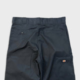 Dickies Pants Mens 34x32 Black Loose Fit Double Knee Workwear Baggy Trouser