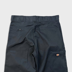 Dickies Pants Mens 34x32 Black Loose Fit Double Knee Workwear Baggy Trouser