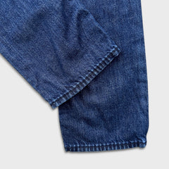 True Religion Jack Big T Jeans Womens 28x32 Blue Slim Straight Low Rise USA Denim Pants