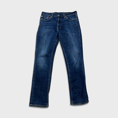Levi's 511 Jeans Mens 33x32 Blue Slim Fit Mid Rise Dark Wash Stretch Denim Pants